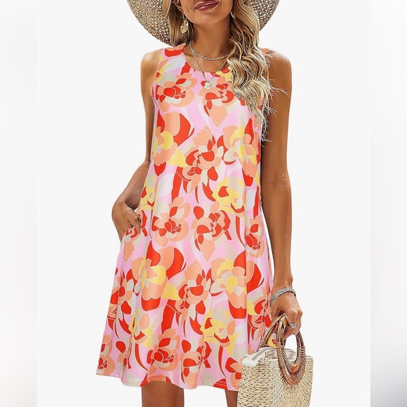 Dress Floral Sleeveless NWT - Picture 1 of 15